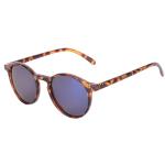 Round Shape Lifestyle Sunglasses Customized Logo Mirror Coating Hd Vision Lenses