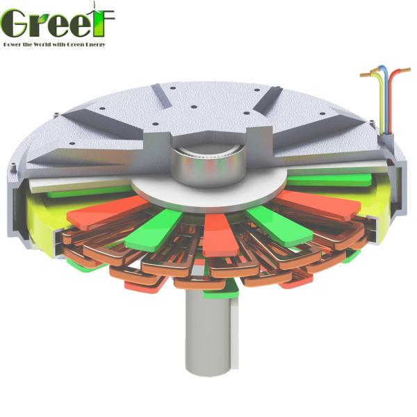 3kva Permanent Magnet Generator Alternator For Wind Turbine , Low Rpm Ac