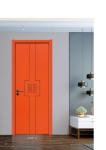Stylish Hotel Interior WPC Door Full PVC Painted With Solid Wood Door Frame Kits