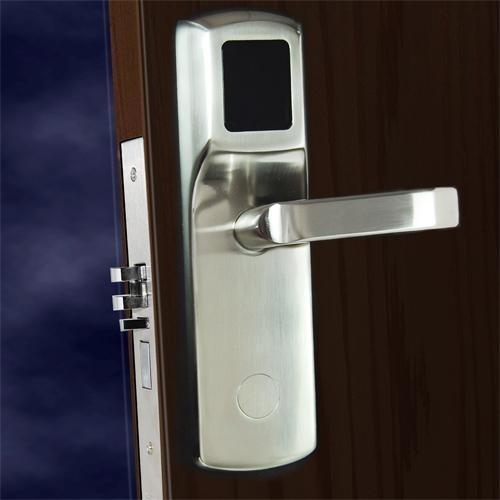 FCC Hotel Electronic Door Locks , Electronic Front Door Lock Stainless Steel