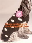 pet clothing christmas, Dog Knitting Wool jacquared Turtle neck Sweater Pet
