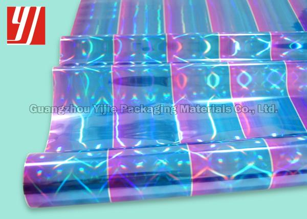 PET Holographic Hot Stamping Foil For Bags Book Wraps Clear Labels Folders Media