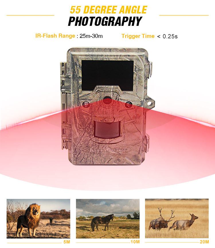 940nm IR Wildlife Hunting Camera Infrared Scouting 12MP HD Auto PIR
