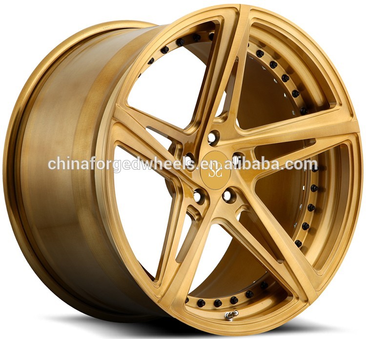 20inch Rims Bronze Customized 2-PC Forged Alloy Rims For Maserati / Rim 20" Forged Alloy Wheels Made of 6061-T6 Rims