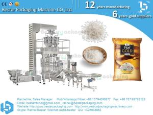 Wholesale Automatic long grain rice packaging machine packing by PE film BSTV-550BZ from china suppliers