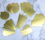 Aluminium Gold Foil Mousse Paper Cake Base Dessert Holding paper cake base cake