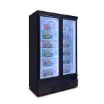 Fan Cooling Commercial Upright Glass Door Freezer With Frost Free Defrost