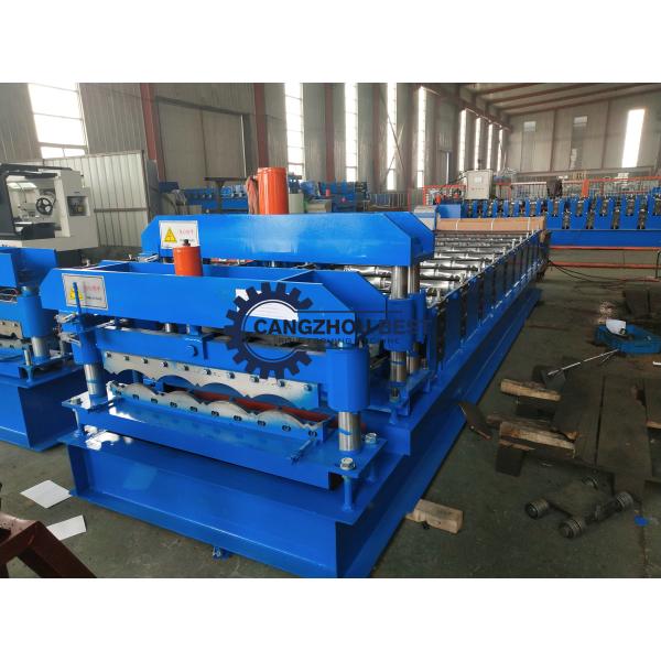 Q Type Roof Tile Roll Forming Machine Galvanized Steel PPGI Coil Oriental Afica Design