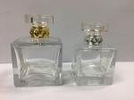 100ml Square Glass Cosmetic Spray Bottles / Reusable Glass Perfume Bottle with