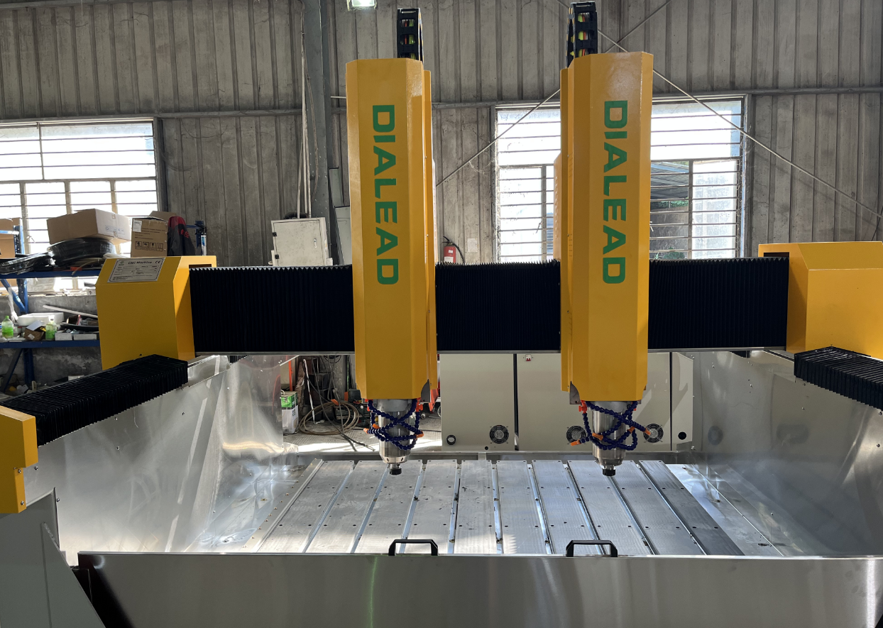 Multi Head 2 Head CNC Stone Carving Machine For Marble Granite Engraving And Carving