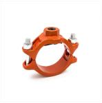 DN100 grooved Threaded Fittings , Stainless Steel Grooved Pipe Coupling