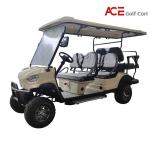 Steel Frame Lead Acid Battery Golf Cart EV Pink Color 4KW Motor