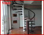 Spiral StaircaseVH16S Tread Beech 304 Stainless Steel Spiral Stainless Steel