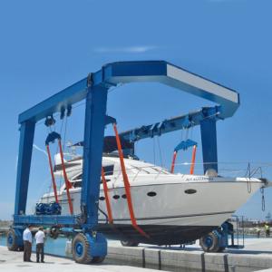 Wholesale 150 Ton Travel Lift Crane With 4 Sling Units &amp; Hydraulic Steering from china suppliers