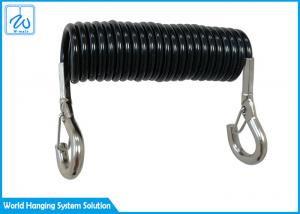 Wholesale 100cm Coated PU Retractable Extension Spring Safety Cable from china suppliers
