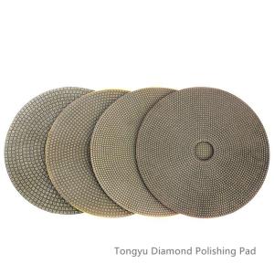 Wholesale Round Electroplated Diamond Tools , 100mm Diamond Sanding Pads For Glass from china suppliers