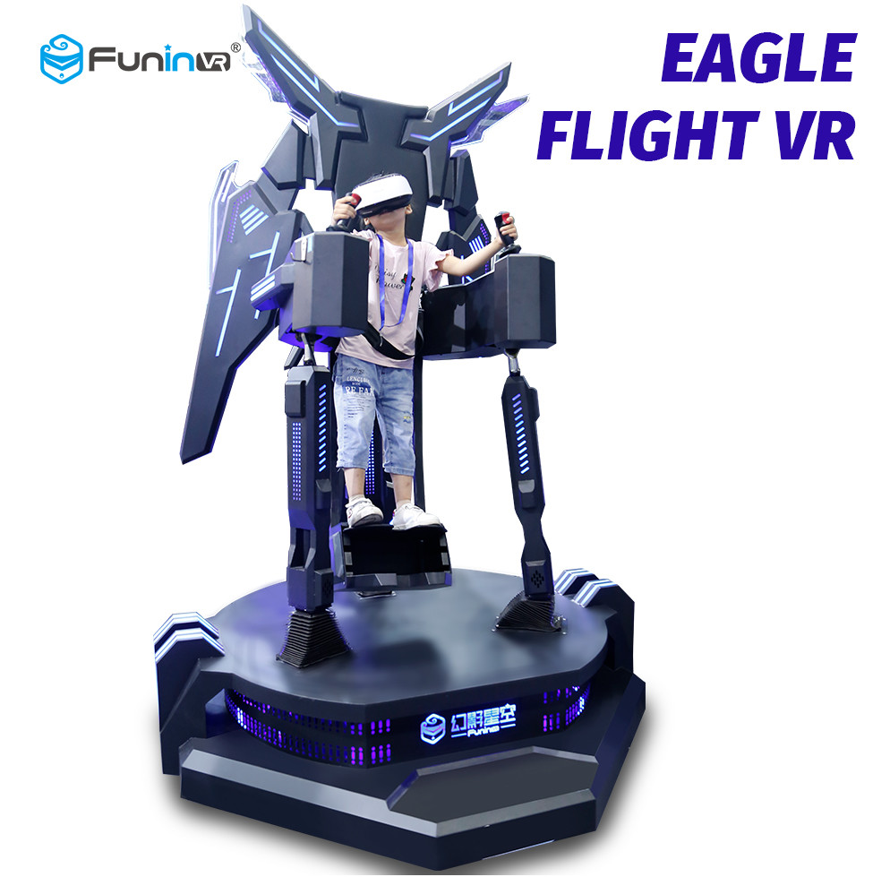 Sheet Metal VR Flight Simulator / Eagle Flight VR Standing Platform With 360 Degree