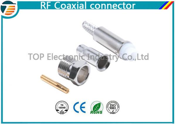 Quality Silver FME Jack Female Crimp Connector Free Hanging For RG174 Cable for sale