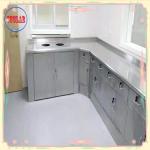 Durable Stainless Steel Lab Bench Furniture With Drawing Leg 1500*750*900MM