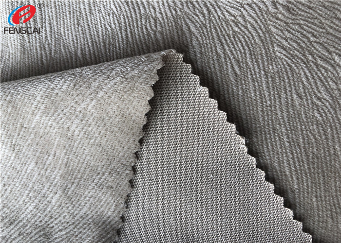 Knitted Burnout Velboa Sofa Velvet Upholstery Fabric