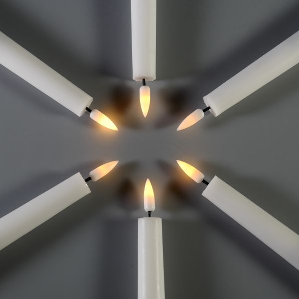 3D Flickering Flame LED Candle with Remote Control and Battery Operated for Wedding Decor