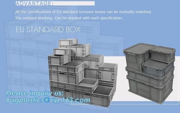 Multi-purpose Euro logistics plastic box ; Plastic turnover box, pp corrugated
