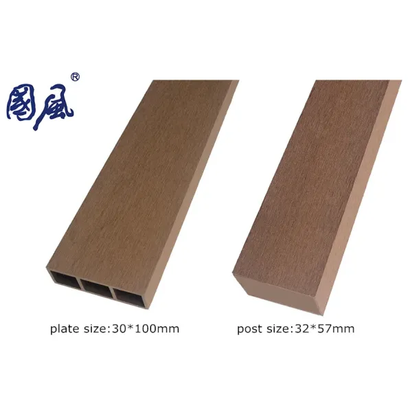 Garden Use Wood Plastic Composite Fencing Rails