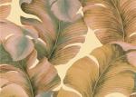 Non-Woven Solid South East Coloured Striped Wallpaper , Japanese Banana Leaf
