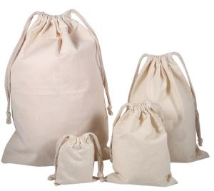 Wholesale Promotional Cotton Canvas Drawstring Bags Reusable For Gift Packaging from china suppliers