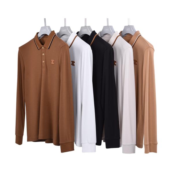 100% Cotton Men's Fashion Printed Polo T Shirt with Dynamic Design and Needle Detection