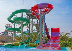 Wholesale Boomerang Fiberglass Water Slide Giant Aqua Park Equipment FRP 12m Height from china suppliers