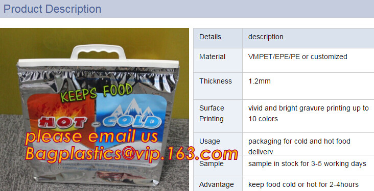 Manufacturer customized portable student instant bag aluminum foil thermal insulation small round food delivery cooler b