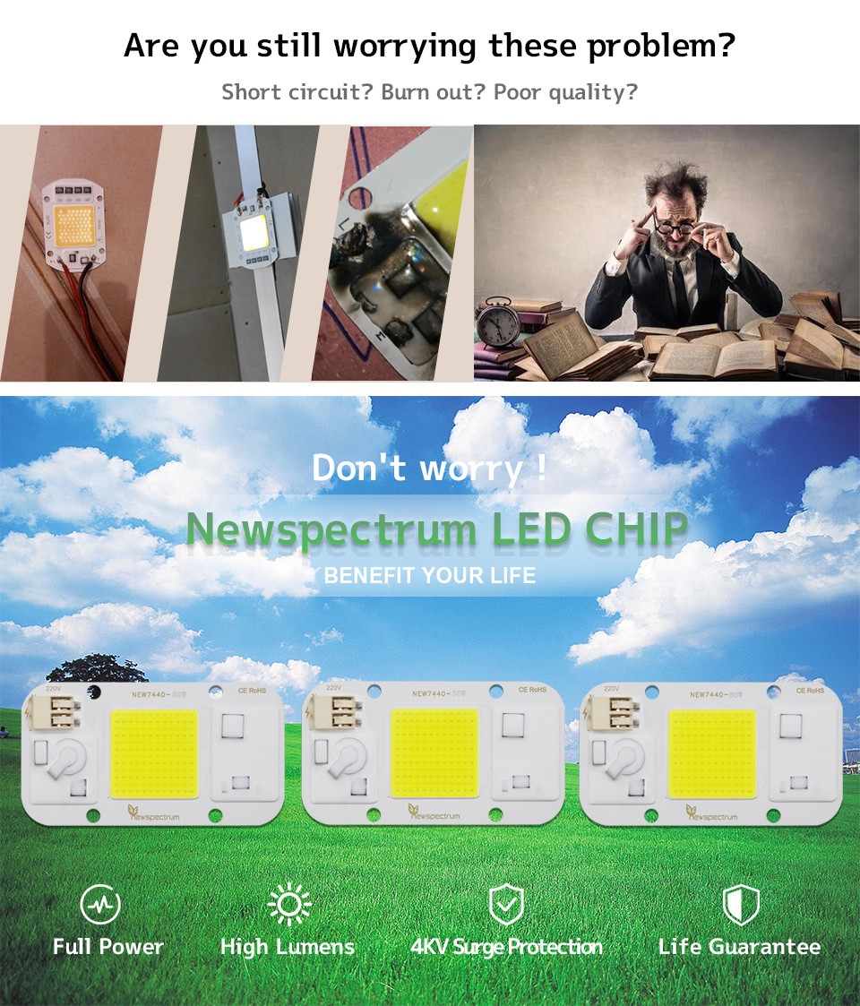 110V Led Cob Module NO Need Driver LED Matrix Chips Cold White