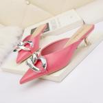 8001-3 European And American Sexy Pointed-Toe Shallow Mouth High Heels Are Thin