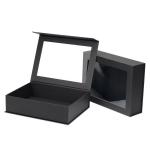 Custom Flip Top PVC Window Paper Packaging Large Magnetic Closure Gift Box with