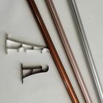 28mm Industrial 0.45mm Galvanized Pipe Curtain Rod