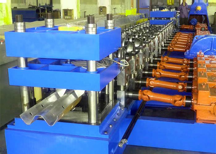 78.9kw Power Highway Guardrail Roll Forming Machine 11 Forming Stations