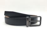 Soft Black Cowhide 35mm Mens Leather Dress Belt