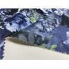 Buy cheap Viscose Backing Fabric Embossed Pu Leather Grey Blue Color Printed Flowers from wholesalers