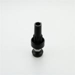 Black ABS Steel JY-1200L Plastic Pipe Foot Cup 28mm Dia