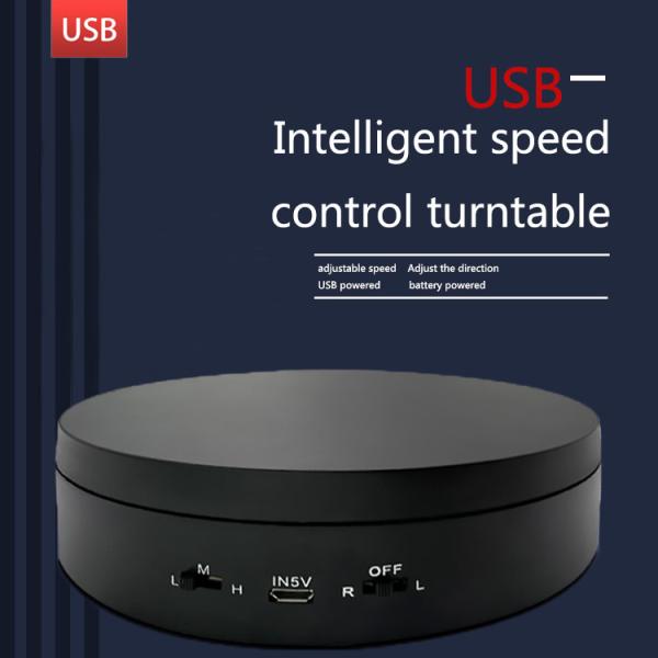 Frosted Elegance Rotating Display Platform Motorized Rotating Display Stand