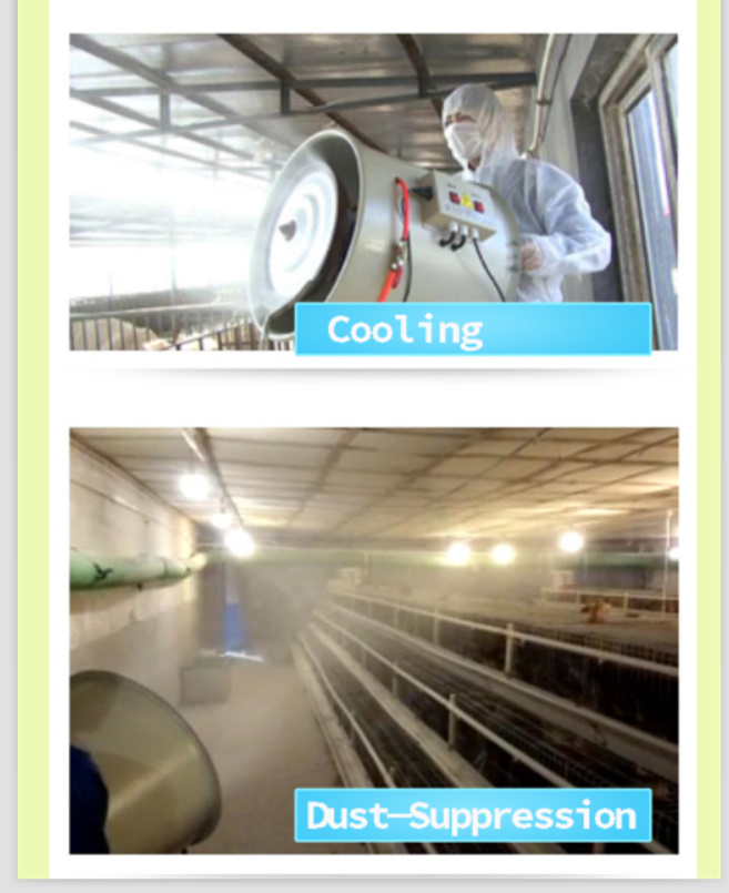 Battery Operated 60L per hour moveable Industrial centrifugal water mist humidifier fan for outdoor water mist cooling
