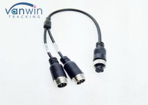 Wholesale Aviation Adapter Cable dual 4 Pin Male To 6 Pin Female Connector For 2 Cameras from china suppliers
