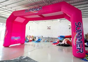 Wholesale Inflatable Arches Pink Bicycle Race Sport Game Inflatable Start Finish Line Arch from china suppliers