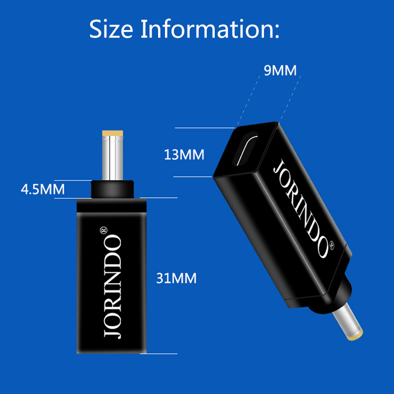 100W USB Type C Female To DC 5.5*2.5mm Male PD Decoy Spoof Trigger Jack Laptops Fast Quick Charge Plug Power Adapter Converter