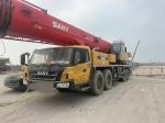 Hydraulic Straight Arm Mobile Truck Crane 80 Tons Max Working Height 50 Meters