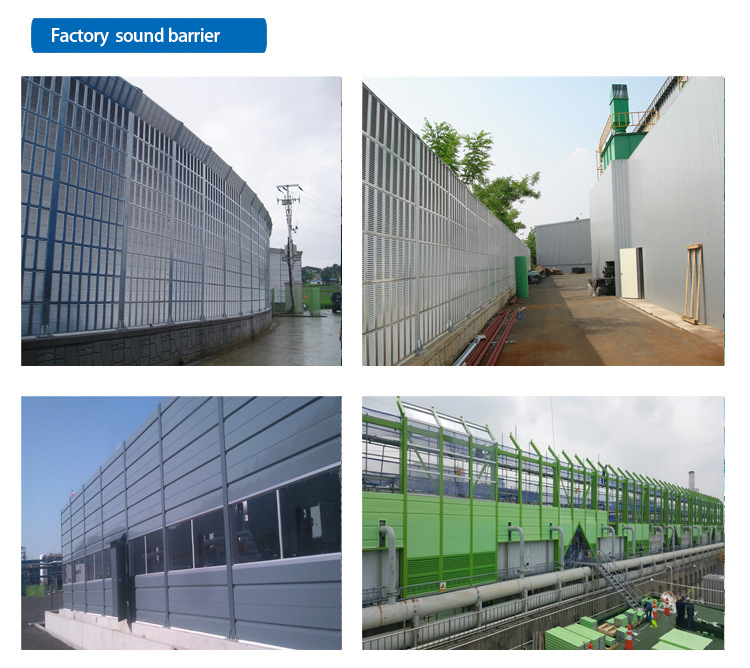 Road Noise Barrier with Aluminum Panel Sound Insulation Screen and Isolation Barrier