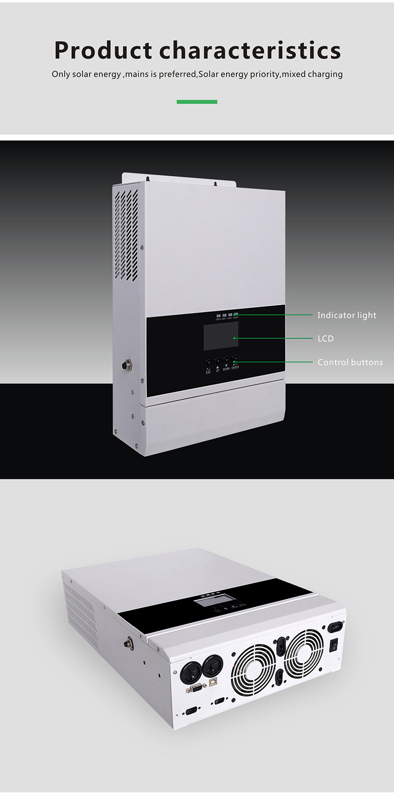 3KW Solar Power Inverter Off Grid All In One Hybrid Solar Inverter