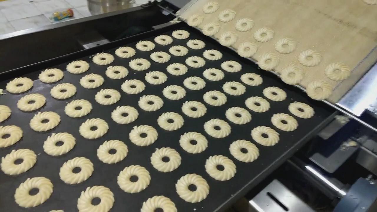 150kg/H Small Scale Biscuit Making Machine / Biscuit Manufacturing Equipment