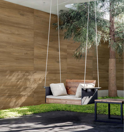 Dark Brown Wood Grain Matte Antique Finish Curatin Wall Porcelain Tile For Living Room 600x1200mm